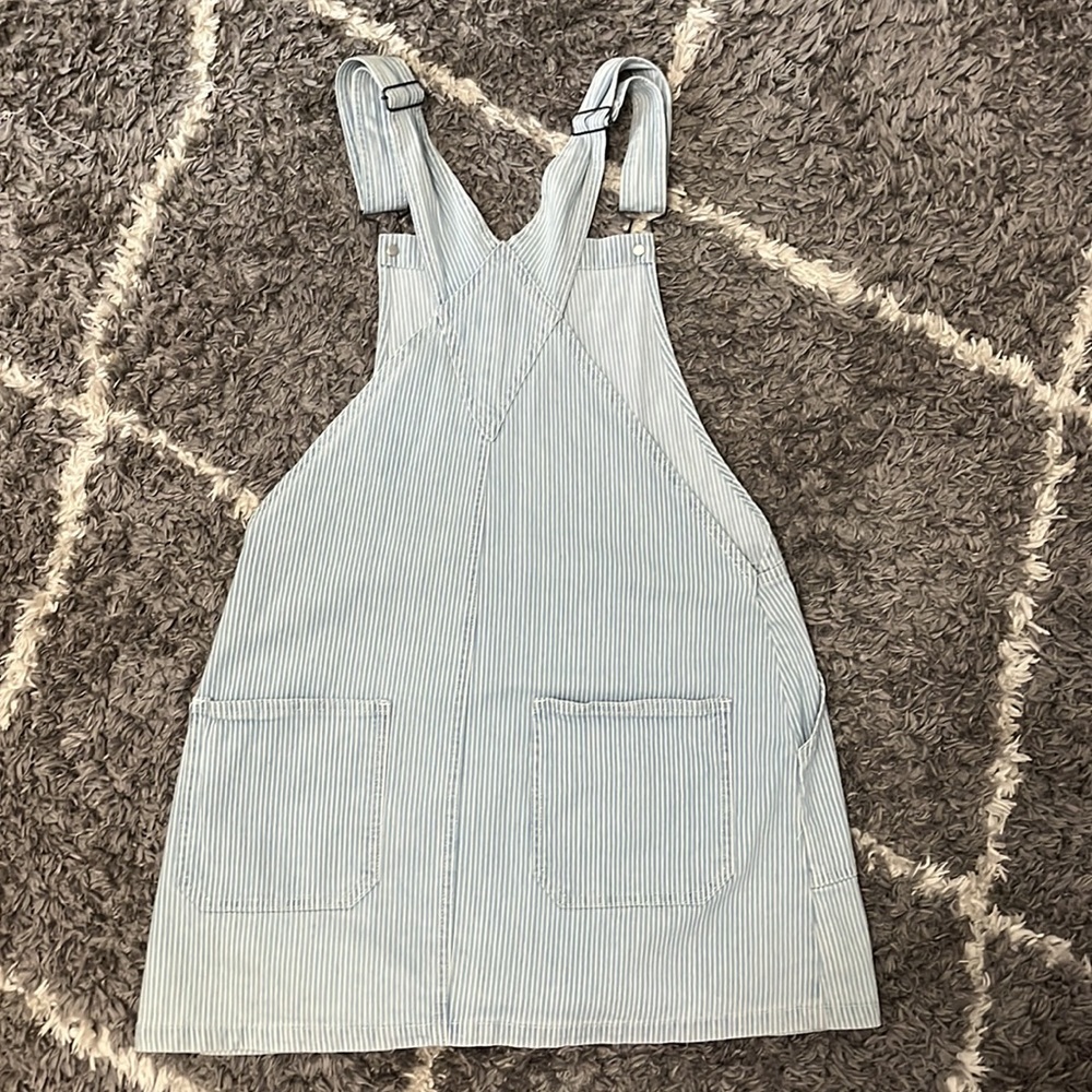 Overall striped dress